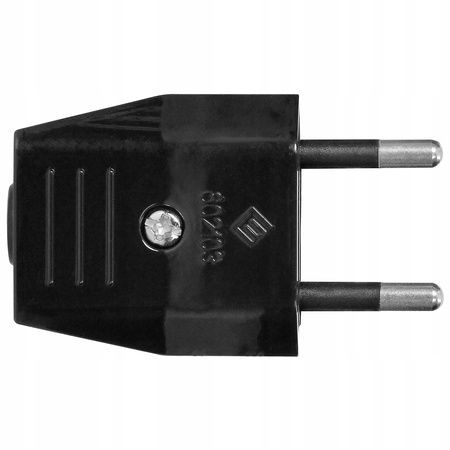 Flacher elektrischer Stecker ohne Erdungsstecker 2P 25A 250V Weiß ORNO