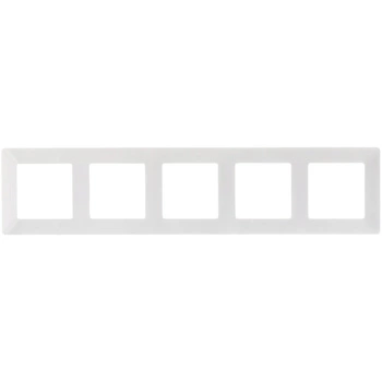 Fünffachrahmen für Lichtschalter und Steckdosen weiß LEGRAND VALENA LIFE