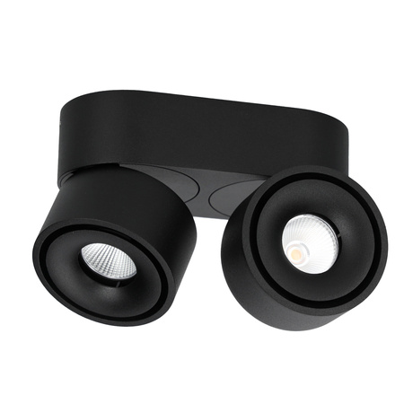 Deckenleuchte Reflektor verstellbar LED 18W 1050lm 3000K Warm Dimmbar CRI90 Schwarz Lahti Kobi