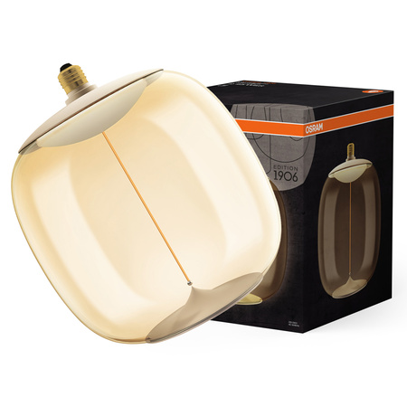 Dekorative LED-Lampe E27 12W = 45W 550lm 1800K Warm 320° Amber Filament Dimmbar Vintage 1906 Osram