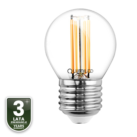 LED Lampen E27, Glühbirne P45 7W = 60W 806lm 180° 3000K warm Glühfaden LUMILED