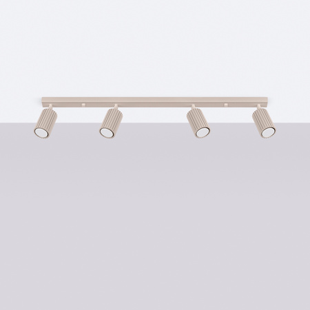 Reflektor-Deckenleuchte 4x GU10 Aluminium Taupe Carbon Deep Space SL.1765 Sollux