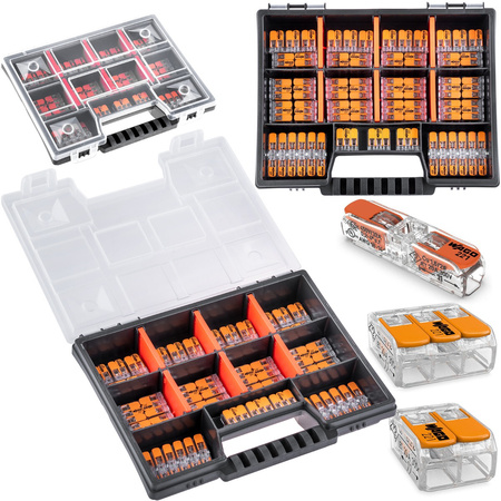 Schnellverbinder WAGO Installationsverbinder Set à 60 Stück - 20x 221-2411 20x 221-412 20x 20x 221-413