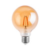Dekorative LED Lampen E27, Glühbirne G125 4W = 40W 470lm 2000K warm 360° Globe Amber Glühfaden LUMILED