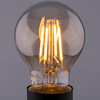 Lampen E27, Glühbirne A60 6W = 50W 660lm 2200K warm 360° Smokey Glühfaden LUMILED