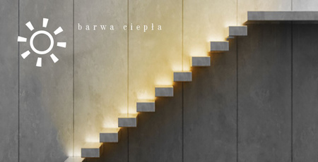 Treppenleuchte DECORUS 9 LED 1,2W Satin ProVero Warm