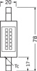 LED-Lampe R7s 78mm 7W 806lm 2700K Warm 300° OSRAM