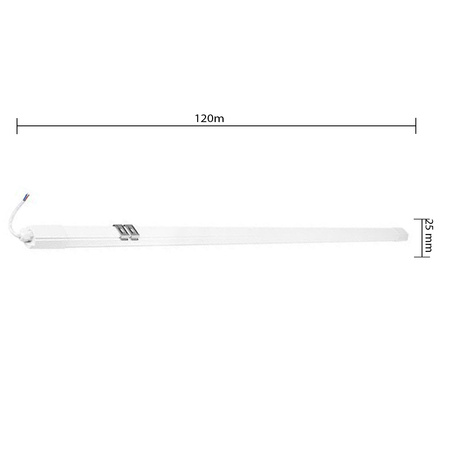 Hermetische LED-Leuchte 36W 3000lm 120cm Neutral 4000K IP65