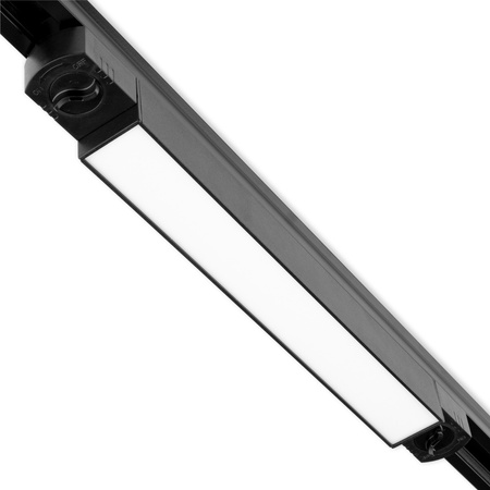 Beleuchtungsschienen-Set 1,5m Schiene + 3 x LED-Schienenlampen 15W 4000K Schwarz