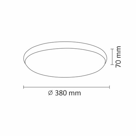 ORBIT 40 Deckenleuchte LED Deckenleuchte 24W GOLDLUX (ehemals Polux) CHROM 2600lm 4000K