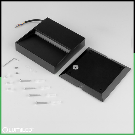 Wandleuchte Außen, Garten-Wandleuchte IP54 5W PIVAR LUMILED