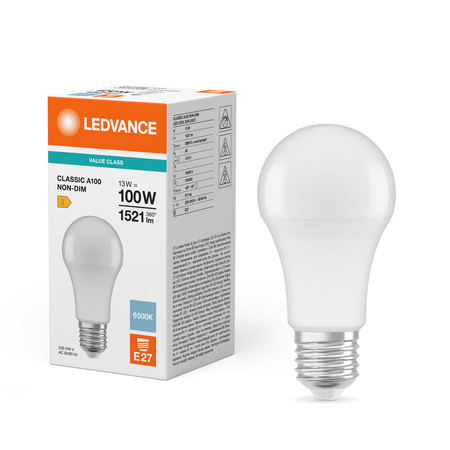 LED Lampen A60 E27 13W = 100W 1521lm 6500K Kaltweiß LEDVANCE