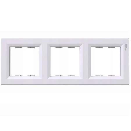 Dreifachrahmen für Lichtschalter und Steckdosen weiß
