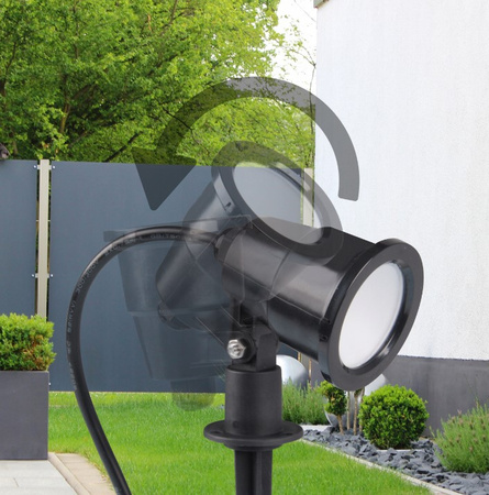 LED Garten Außenstrahler SERGIO 7W 2700K Angetrieben Schwarz Modern