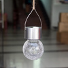 Solar LED Gartenkugel RGB hängend Glas Effekt Rissiges Glas Lampe