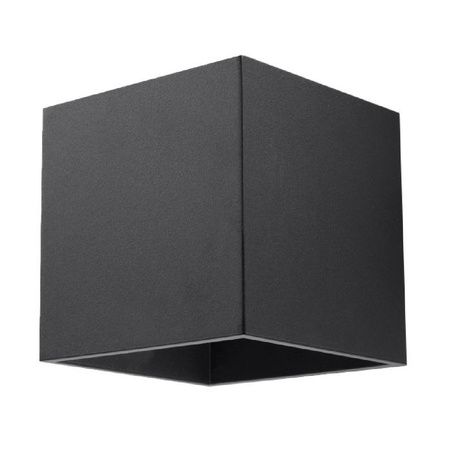 Wandleuchte QUAD 1 G9 Cube oben und unten Minimalistisch Schwarz SOLLUX