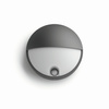 LED-Gartenwandleuchte CAPRICORN IR 6W 2700K IP44 Rund mit Bewegungssensor Anthrazit PHILIPS
