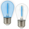 LED Lampen E27 FILAMENT 0,3W Blau für Girland PARTY GOLDLUX (Polux) SET OF 2 Pcs.