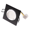 TRIX 3in1 GU10 6W 4000K Schwarz LUMILED quadratische bewegliche Halogen-Einbauleuchte