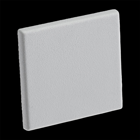 Aluminium-Anodierter Möbelprofil für LED-Streifen KM48 mit Klarglasabdeckung und Endkappen, 1m Silber LUMILED