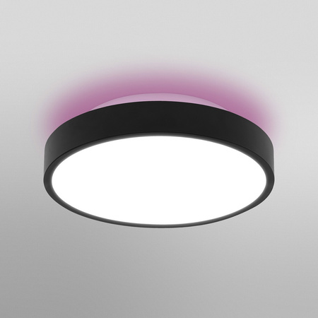 LED Deckenleuchte ORBIS BACKLIGHT 28W 2400lm RGB CCT 35cm SMART+ WIFI LEDVANCE schwarz