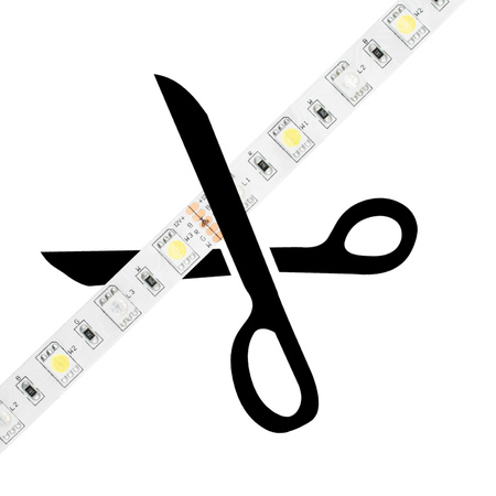 LED-Strip, LED-Streifen 12V 72W 300LED 5050 10mm 5m neutral LUMILED