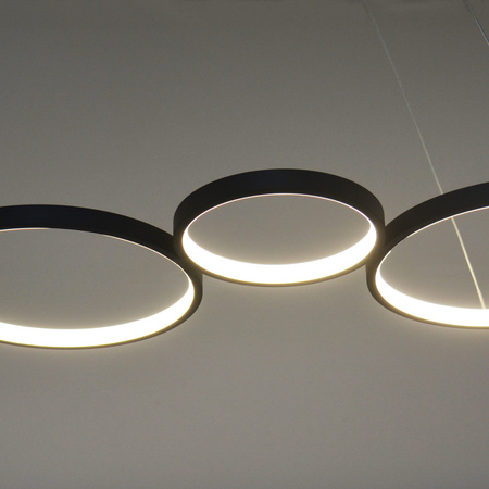 LED-Deckenleuchte 42W 5700lm 4000K Neutral Schwarz Flamenco Sanico Goldlux