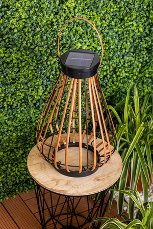 LED-Solarlampe für den Außenbereich Garten stehend Hängelaterne 3000K IP44 37cm Dämmerungssensor