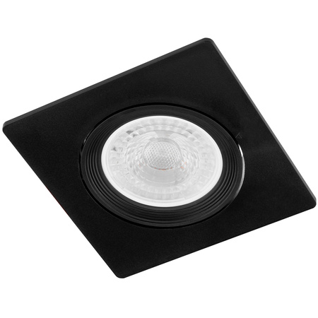 Einbaustrahler GU10, MR16 Einbauspot HALOGEN Quadrat beweglich Schwarz VENTUS LUMILED