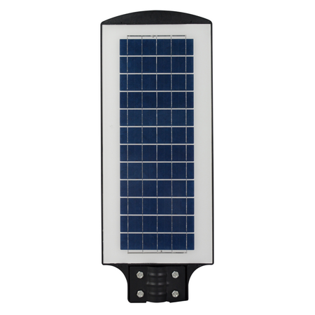 LED Fluter 200-1000lm 6000K IP65 10W Solar Schwarz mit Bewegungs- und Dämmerungssensor + Fernbedienung STREET-9 GOLDLUX (Polux)
