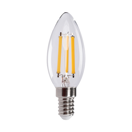 LED Lampen XLED-KERZE E14 C35 6W 806lm 4000K Neutral Glühfaden KANLUX