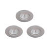 3x LED-Halogen-Einbauleuchte DIVE 5.5W 2700K 350lm IP65 Rund Satin Dimmbar PHILIPS