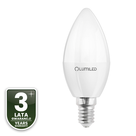 LED-Lampe E14 Kerze B35 10W = 75W 1100lm 3000K Warm 180° LUMILED