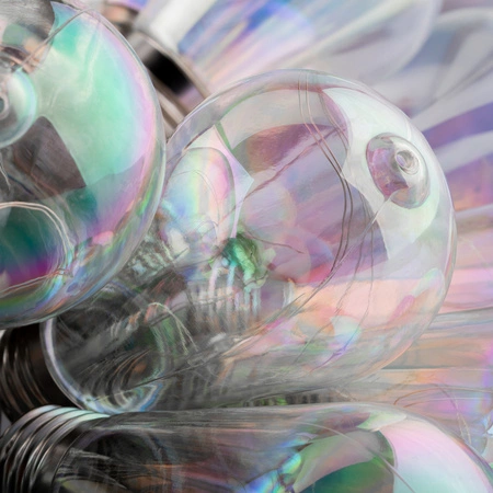 Solar Garten Girlande 20x LED Lichterkette Dekorative Kugeln 5.8m Kalt