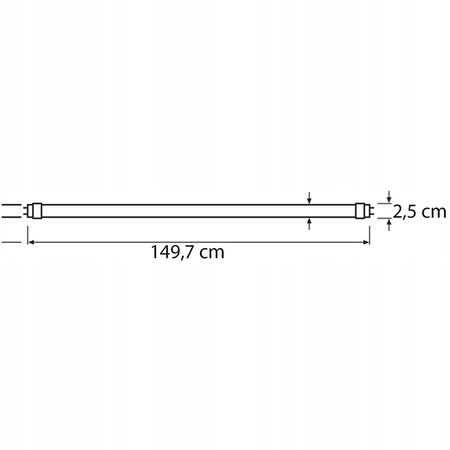 LED Leuchtstofflampe G13, Leuchtstoffröhre T8 24W 4000K 150cm 160lm/W neutral LUMILED