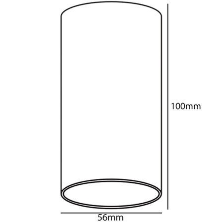 LED-Oberflächenmontage feste HALOGEN-Leuchte GU10 runde Decke Schwarz