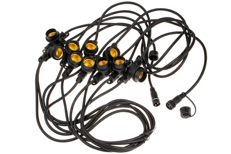 Lichterkette für den Außenbereich Gartengirlande 15 m 15 xE27 LED 1,3 W