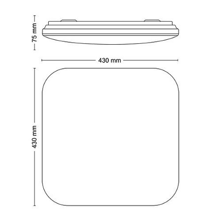 LED-Deckenleuchte Plafond 24W 2900lm 2700K Weiß Mauve Philips