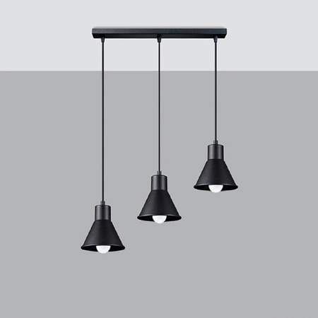 LED-Pendelleuchte TALEJA 3xE27 Schwarz SOLLUX