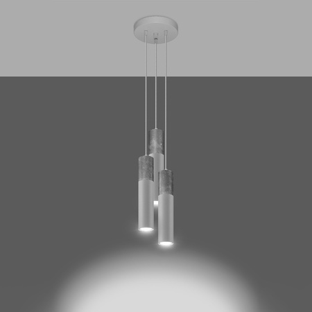 LED-Hänge-Deckenleuchte BORGIO 3P 3xGU10Weiß SOLLUX