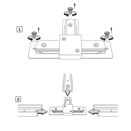 T-Schalter für 1-Phasen-Sammelschiene Weiß Sanico Goldlux