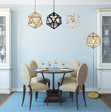 Decke Hängelampe E27 Gold Sanico Dänemark Goldlux