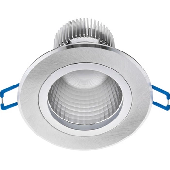 Deckenleuchte 5W Einbau-LED-DOWNLIGHT DEEP Rund 4000K 400lm Silber