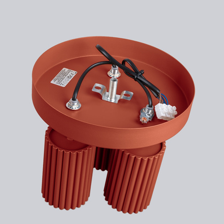 Plafond Deckenleuchte Tuba Spot 3x GU10 Ocker Rot Carbon Deep Space SL.1639 Sollux