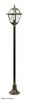 Outdoor-Gartenlampenmast LATERNE E27 Buntglas K 5002/1 N 160 cm schwarz Su-Ma
