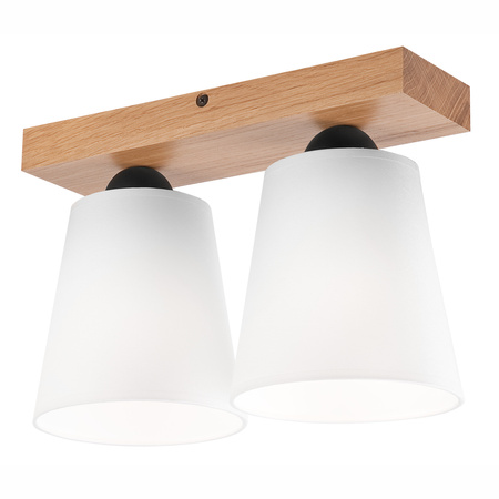 LULA Deckenleuchte 2xE27 Eiche weiß LM-2.200 Lamkur