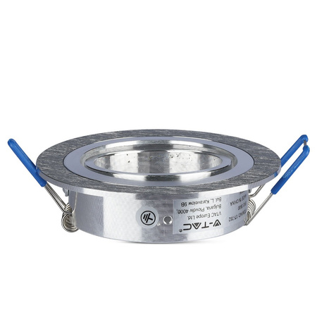 Deckenleuchte Unterputz GU10 Rund Aluminium VT-782 V-TAC