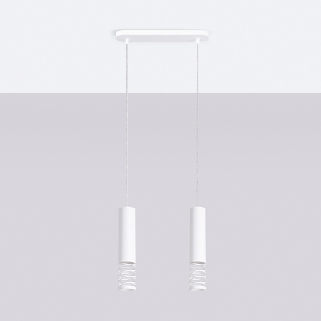 Hängelampe 2x GU10 Weiß LAMI Ocean Green SL.1687 Sollux