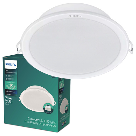 LED-Paneel Einbauleuchte MESON 5.5W 3000K 9cm Rundes Downlight PHILIPS