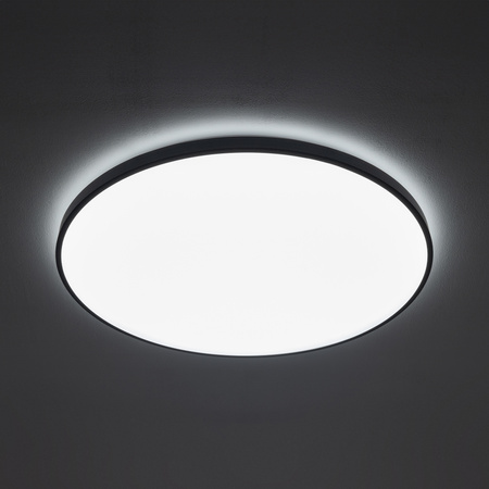 LED-Aufbau-Badezimmer-Deckenleuchte AGNES ROUND 8185 64W 4000K IP44 Schwarz Nowodvorski